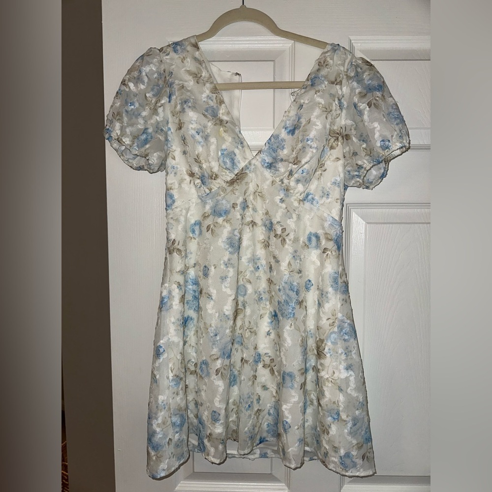 Worn Once - Leah Mini Floral Dress - Small - Picture 5 of 7